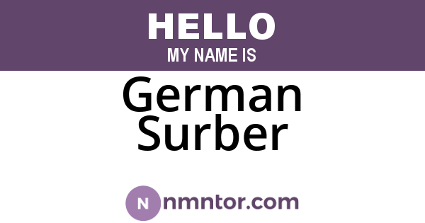 German Surber