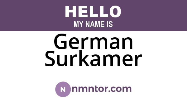 German Surkamer