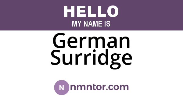 German Surridge