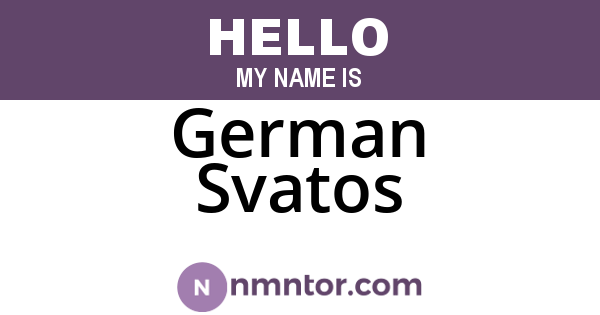 German Svatos