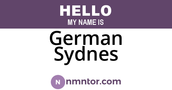 German Sydnes