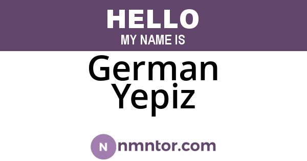 German Yepiz