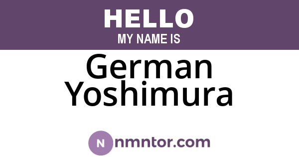 German Yoshimura