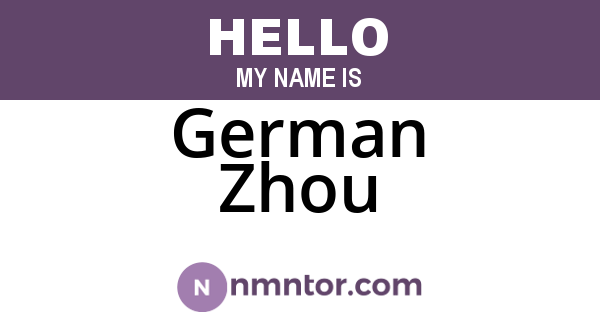 German Zhou