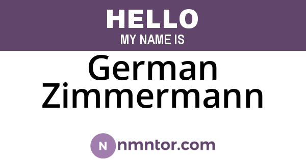German Zimmermann