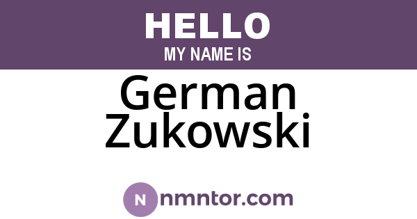 German Zukowski