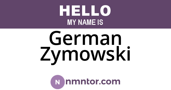 German Zymowski
