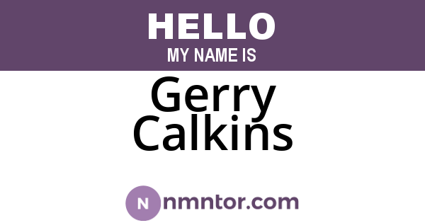 Gerry Calkins
