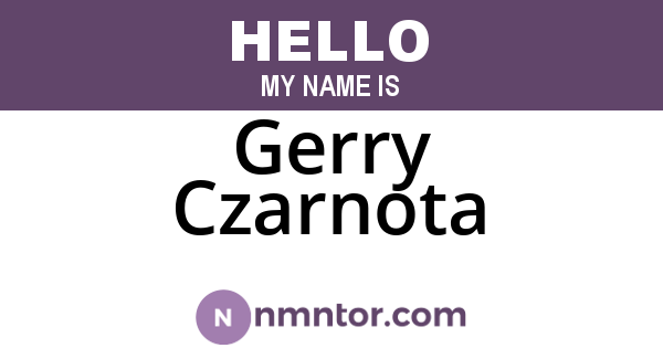 Gerry Czarnota