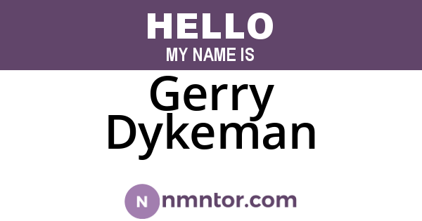 Gerry Dykeman