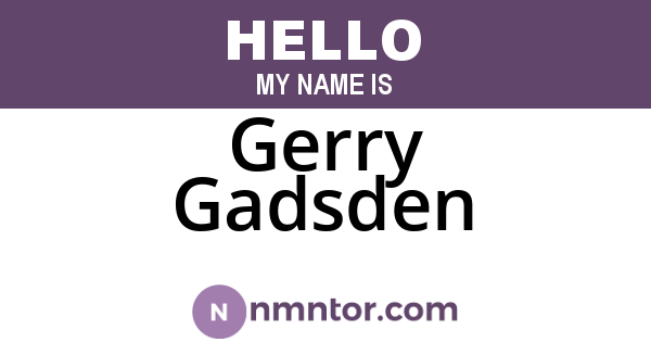 Gerry Gadsden