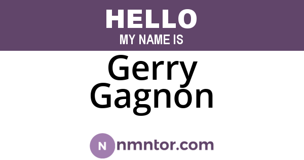 Gerry Gagnon