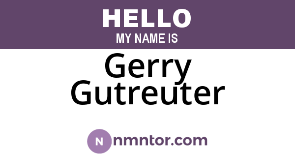 Gerry Gutreuter