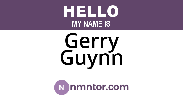 Gerry Guynn