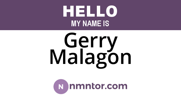 Gerry Malagon