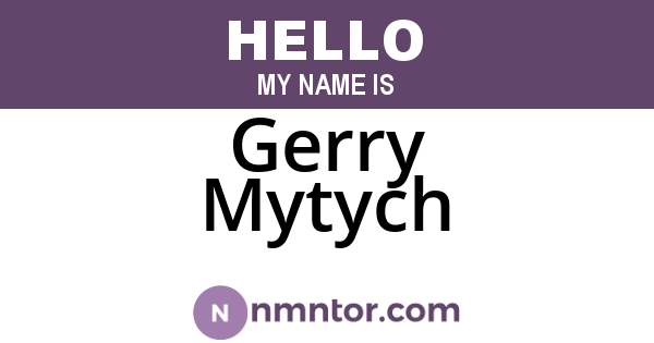 Gerry Mytych