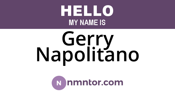 Gerry Napolitano