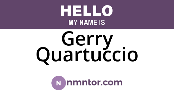 Gerry Quartuccio
