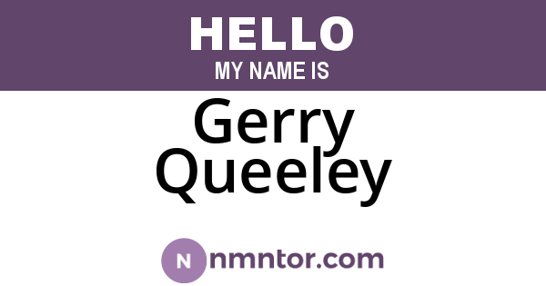 Gerry Queeley