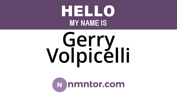 Gerry Volpicelli