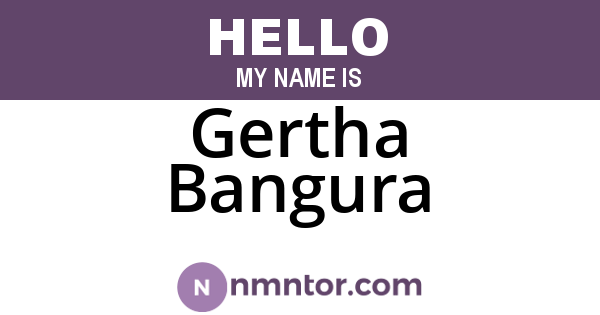 Gertha Bangura