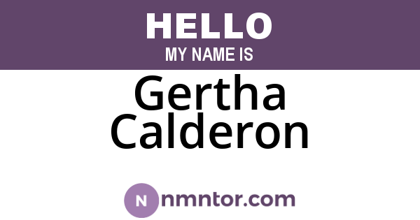 Gertha Calderon