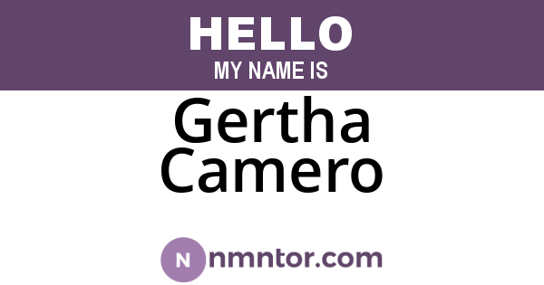 Gertha Camero