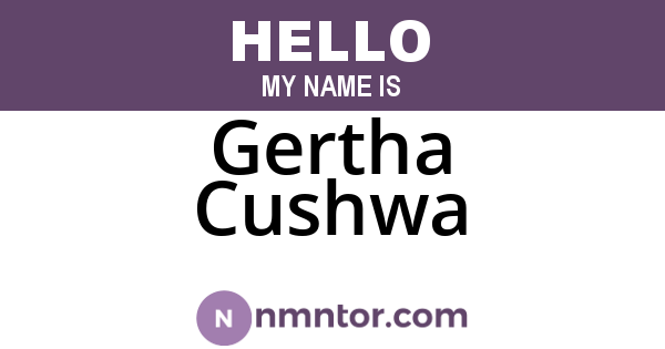 Gertha Cushwa