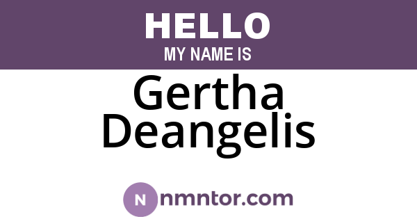 Gertha Deangelis