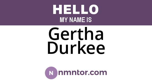 Gertha Durkee