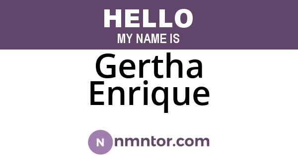 Gertha Enrique