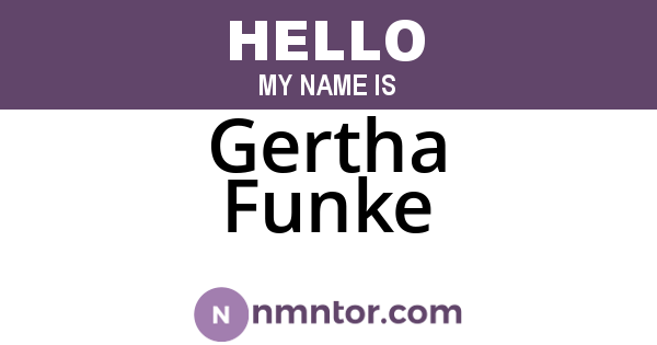 Gertha Funke