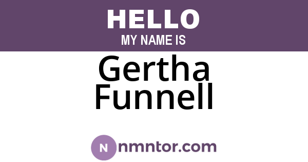 Gertha Funnell