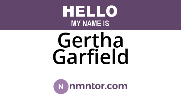 Gertha Garfield