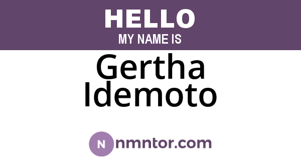 Gertha Idemoto