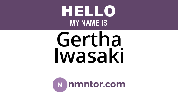 Gertha Iwasaki