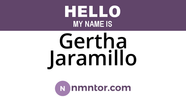Gertha Jaramillo
