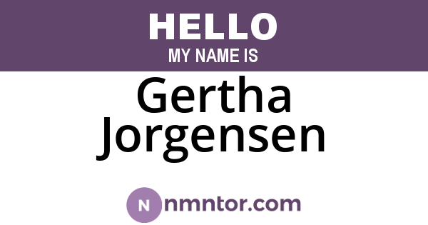Gertha Jorgensen