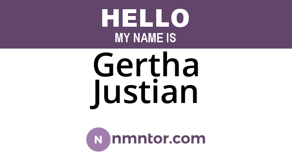 Gertha Justian