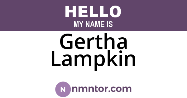 Gertha Lampkin