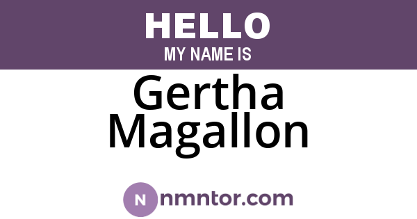 Gertha Magallon