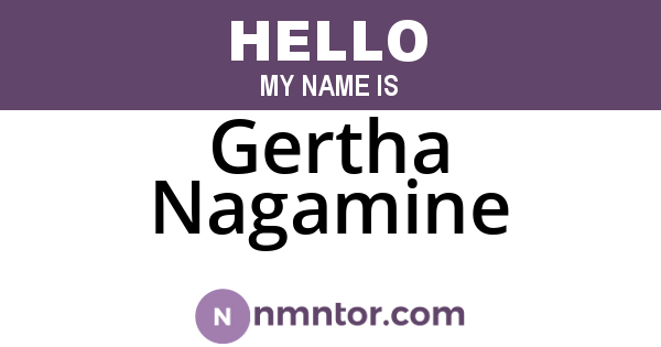 Gertha Nagamine