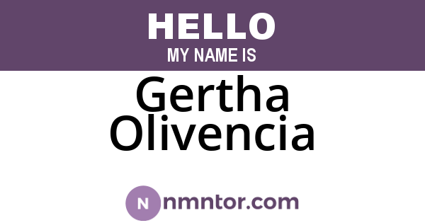 Gertha Olivencia