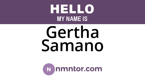 Gertha Samano