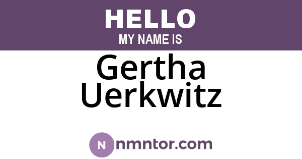 Gertha Uerkwitz