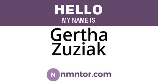 Gertha Zuziak