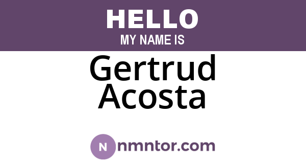 Gertrud Acosta