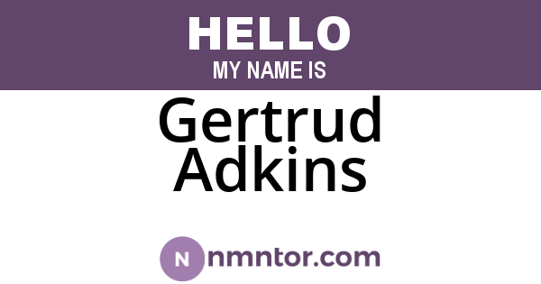 Gertrud Adkins