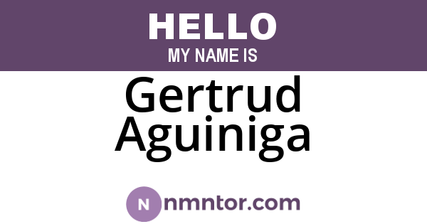 Gertrud Aguiniga