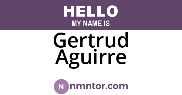 Gertrud Aguirre